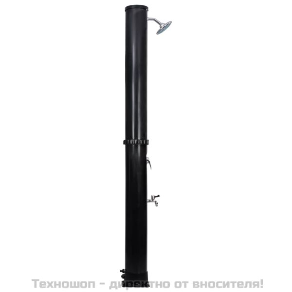 Външен соларен душ с душ слушалка и кран 40 л