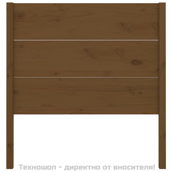 Табла за спалня, меденокафява, 81x4x100 см, бор масив