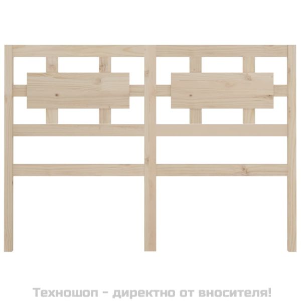 Горна табла за легло, 125,5x4x100 см, бор масив