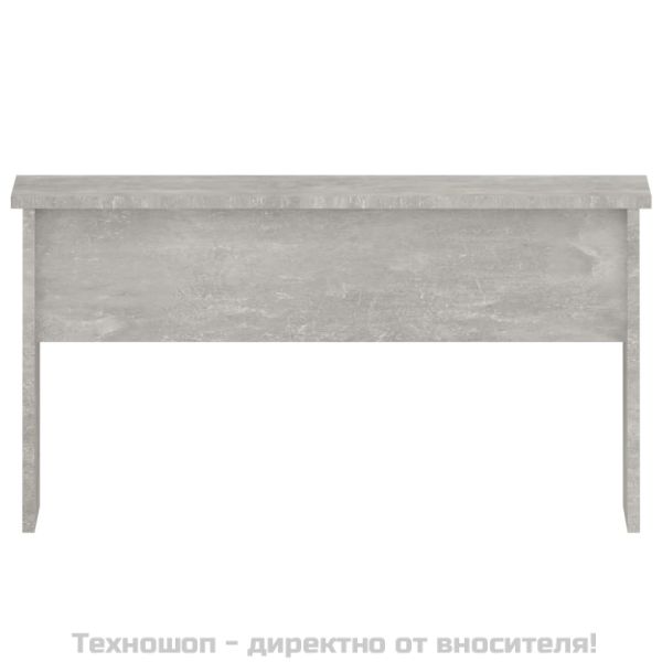 Маса за кафе, бетонно сива, 80x50,5x41,5 см, инженерно дърво