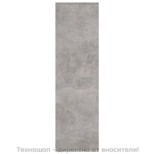 Разделител за стая, бетонно сив, 60x24x186 см, инженерно дърво
