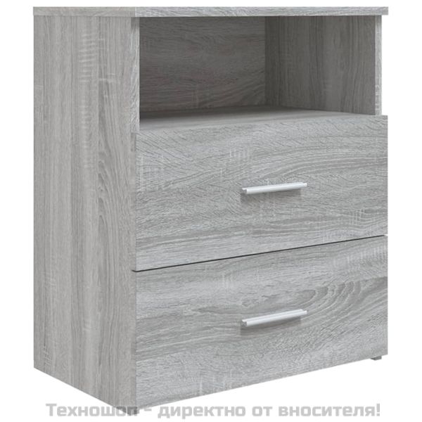 Нощно шкафче, сив сонома, 50x32x60 см