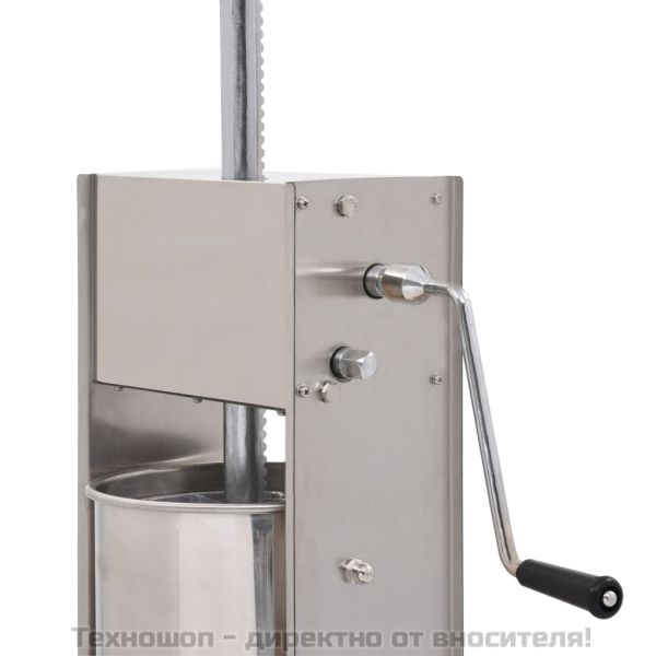 Ръчна пълначка за наденици, сребриста, 15 л, неръждаема стомана