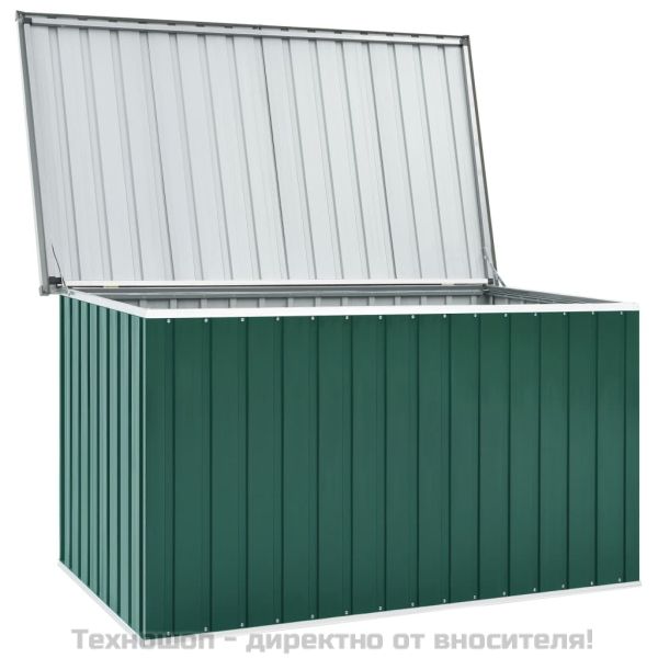 Градински сандък за съхранение, зелен, 171x99x93 см