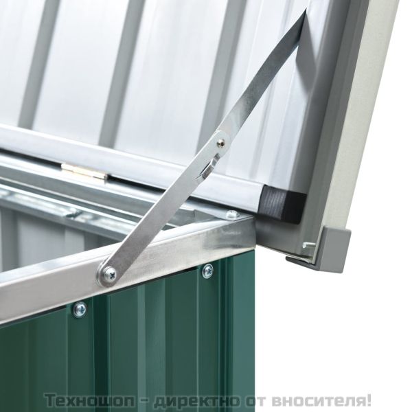 Градински сандък за съхранение, зелен, 171x99x93 см