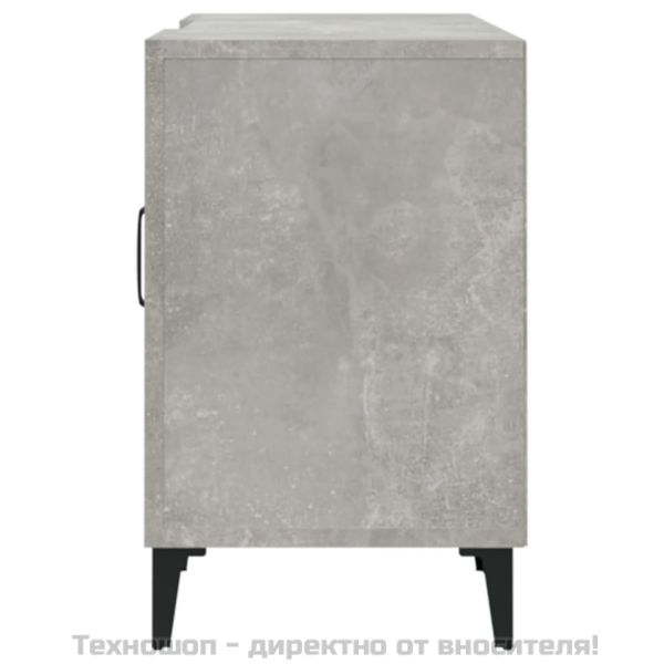 ТВ шкаф, Бетонно сиво, 150x30x50 см, инженерно дърво