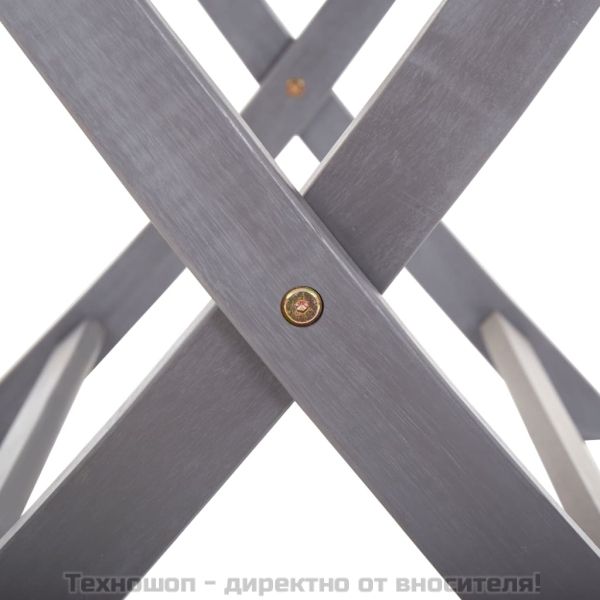 Сгъваема градинска маса, 160x85x75 см, акация масив