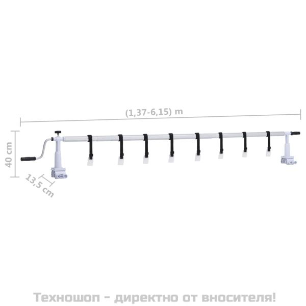 Ролка за покривало на басейн с пластмасова основа