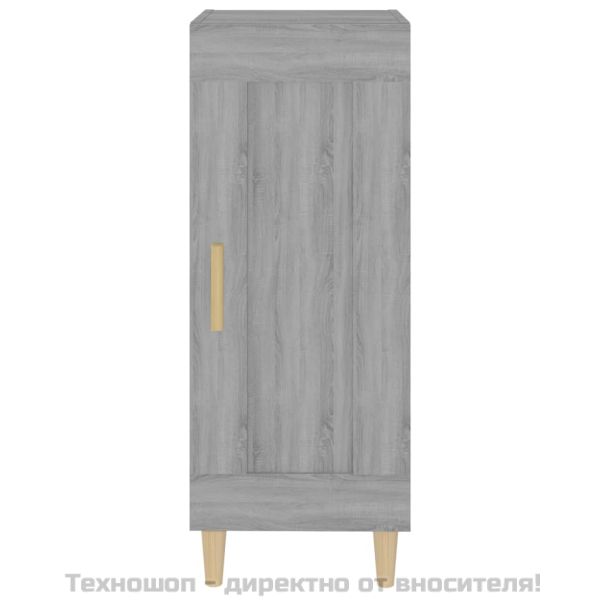 Сайдборд, сив сонома, 34,5x34x90 см, инженерно дърво
