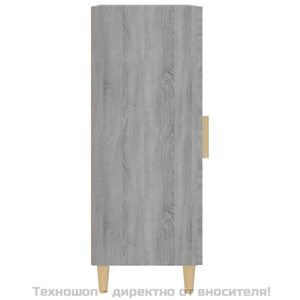 Сайдборд, сив сонома, 34,5x34x90 см, инженерно дърво