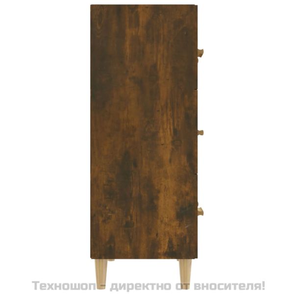 Сайдборд, опушен дъб, 70x34x90 см, инженерно дърво