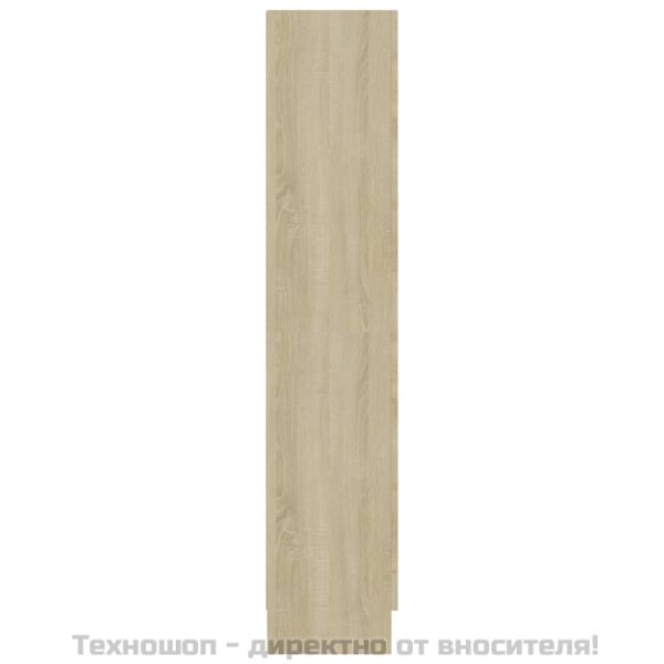 Шкаф за книги, дъб сонома, 82,5x30,5x150 см, инженерно дърво