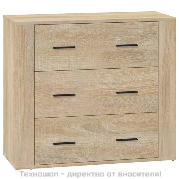 Сайдборд, дъб сонома, 80x33x70 см, инженерно дърво
