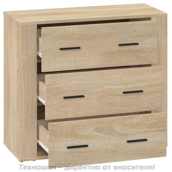 Сайдборд, дъб сонома, 80x33x70 см, инженерно дърво