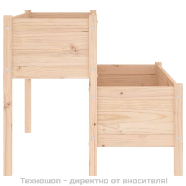 Плантер, 110x84x75 см, борово дърво масив