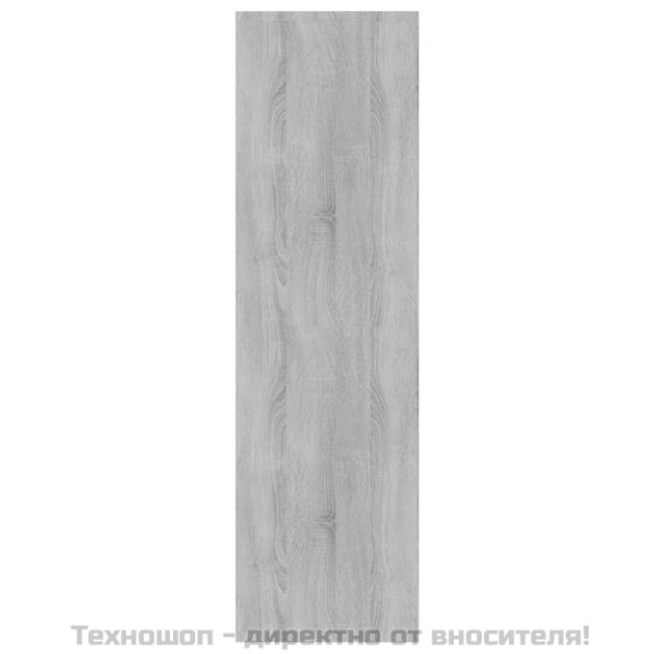 Библиотека/разделител сив сонома 80x30x103 см инженерно дърво
