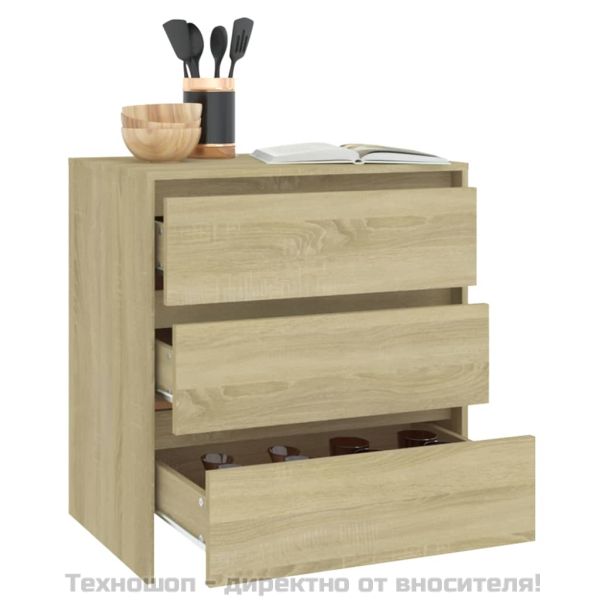 Сайдборд, дъб сонома, 70x41x75 см, инженерно дърво