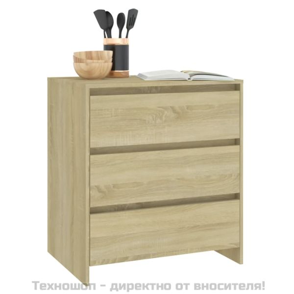 Сайдборд, дъб сонома, 70x41x75 см, инженерно дърво