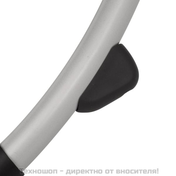 Външен геометричен шезлонг, стомана, таупе