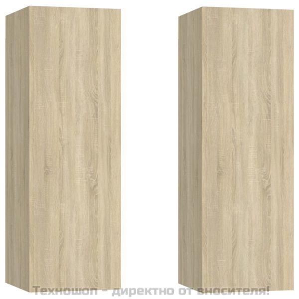 ТВ шкафове, 2 бр, дъб сонома, 30,5x30x90 см, инженерно дърво