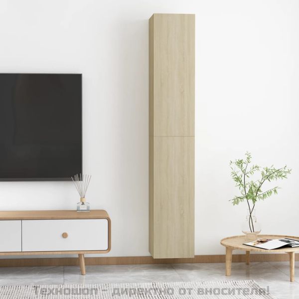 ТВ шкафове, 2 бр, дъб сонома, 30,5x30x90 см, инженерно дърво