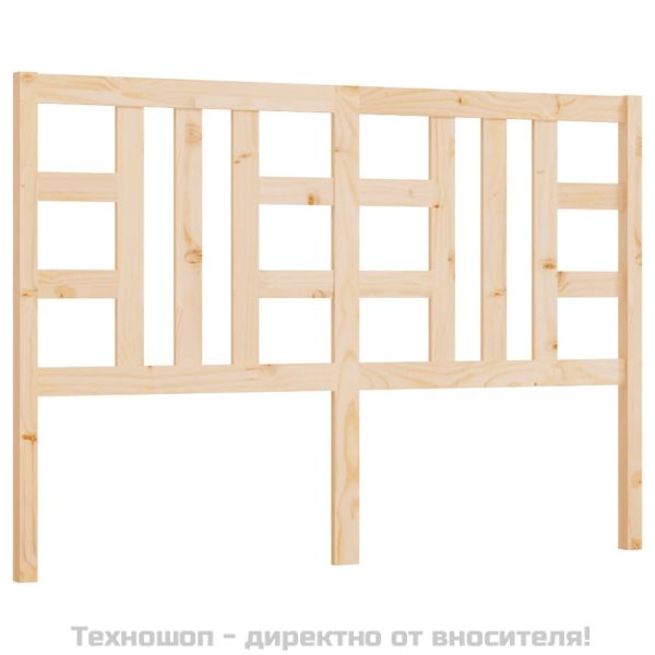 Горна табла за легло, 126x4x100 см, бор масив