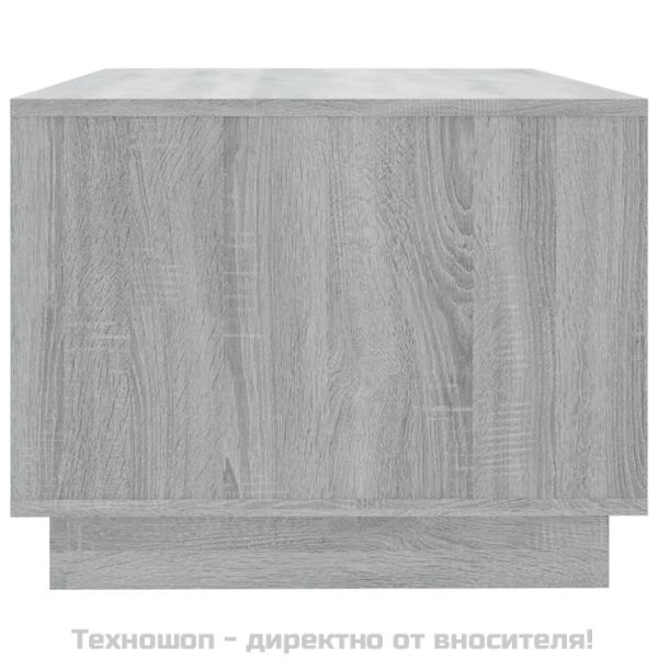 Кафе маса, сив сонома, 102x55x43 см, инженерно дърво