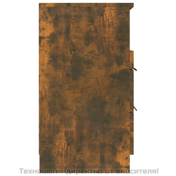 Нощни шкафчета, 2 бр, Опушен дъб, инженерно дърво