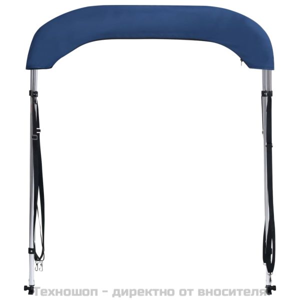 Тента за лодка, 2 дъги, нейви синя, 180x150x110 см