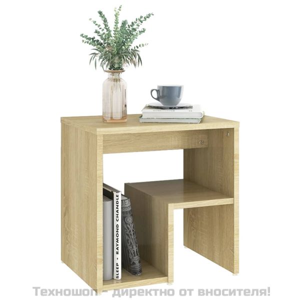 Нощни шкафчета, 2 бр, дъб сонома, 40x30x40 см, инженерно дърво