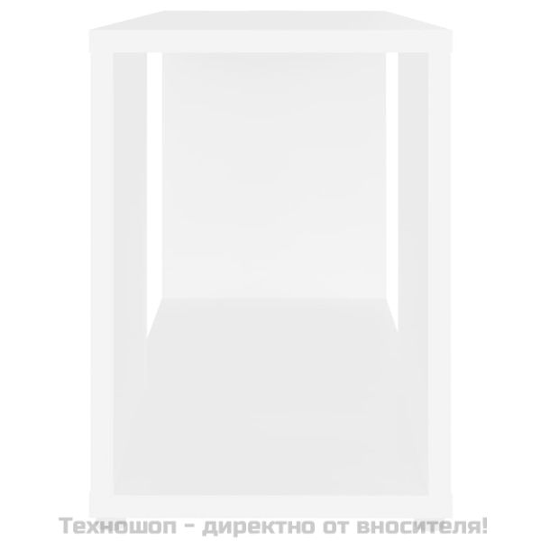 ТВ шкаф, бял, 60x24x32 см, инженерно дърво