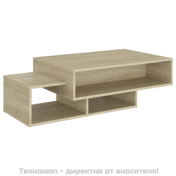 Маса за кафе, дъб сонома, 105x55x32 см, инженерно дърво