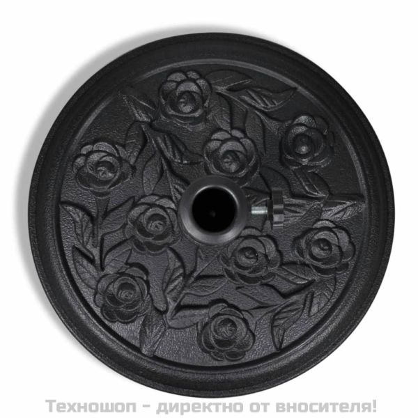 Кръгла стойка за чадър за слънце, смола