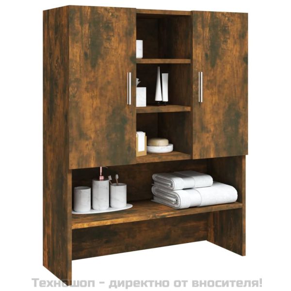 Шкаф за пералня, опушен дъб, 70,5x25,5x90 см