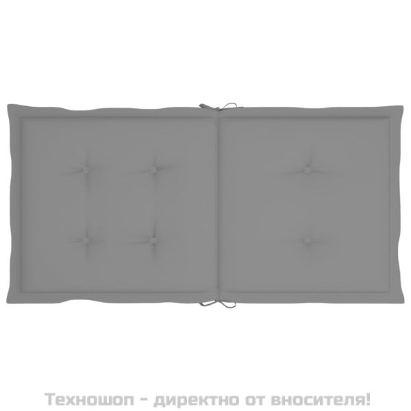 Възглавници за столове 4 бр сиви Оксфорд плат