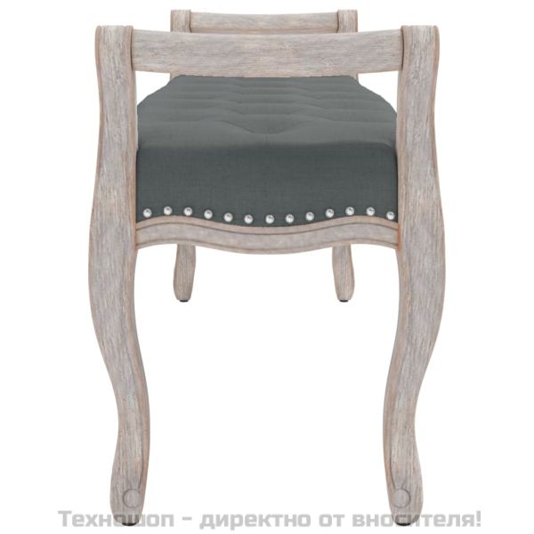 Пейка, тъмносива, 110x45x60 см, текстил