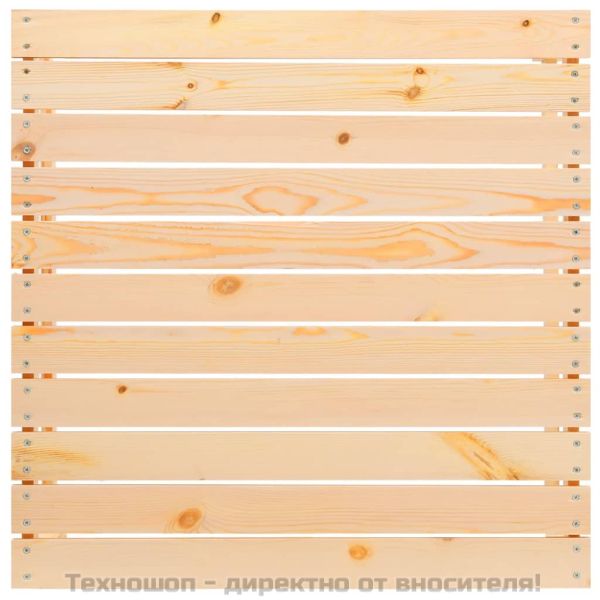 Градински лаундж комплект, 2 части, с възглавници, бор масив