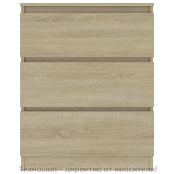 Сайдборд, сонома дъб, 60x35x76 см, инженерно дърво