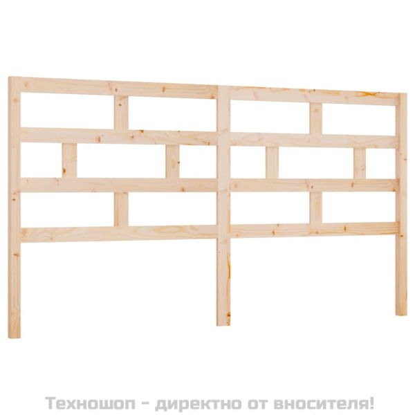 Горна табла за легло, 186x4x100 см, бор масив
