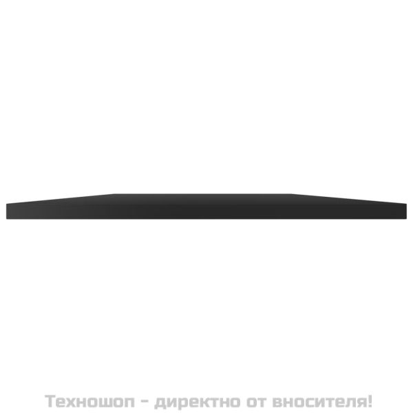 Рафтове, 8 бр, черен гланц, 40x50x1,5 см, инженерно дърво