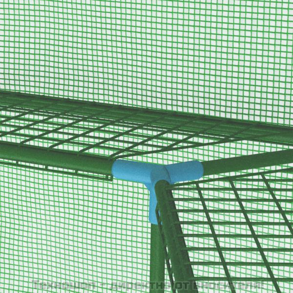 Оранжерия с рафтове, стомана, 227x223 см