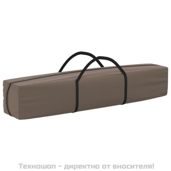 Сгъваема парти палатка със странични стени, таупе, 3x3 м