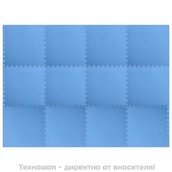 Постелки за под 12 бр 4,32 м² EVA пяна сини