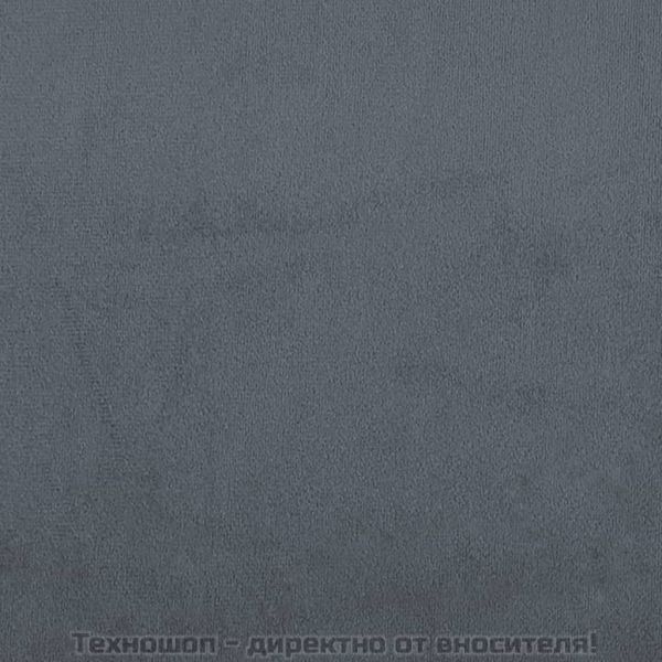 Пейка, тъмносива, 110,5x45x49 см, кадифе