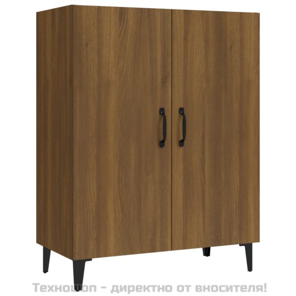 Сайдборд, Кафяв дъб, 70x34x90 см, инженерно дърво