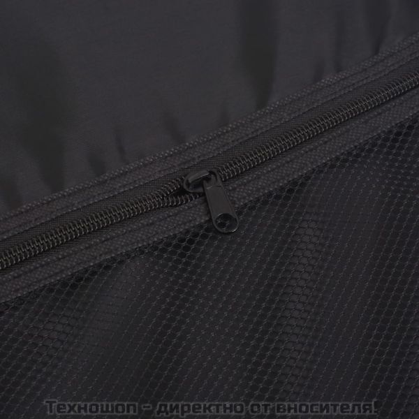 Комплект от 3 броя меки куфари на колелца, черни