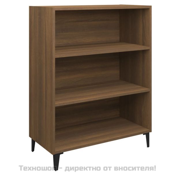 Сайдборд, Кафяв дъб, 69,5x32,5x90 см, инженерно дърво