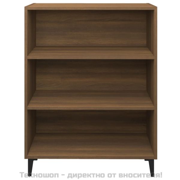 Сайдборд, Кафяв дъб, 69,5x32,5x90 см, инженерно дърво