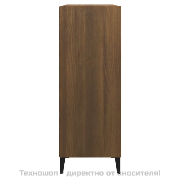 Сайдборд, Кафяв дъб, 69,5x32,5x90 см, инженерно дърво