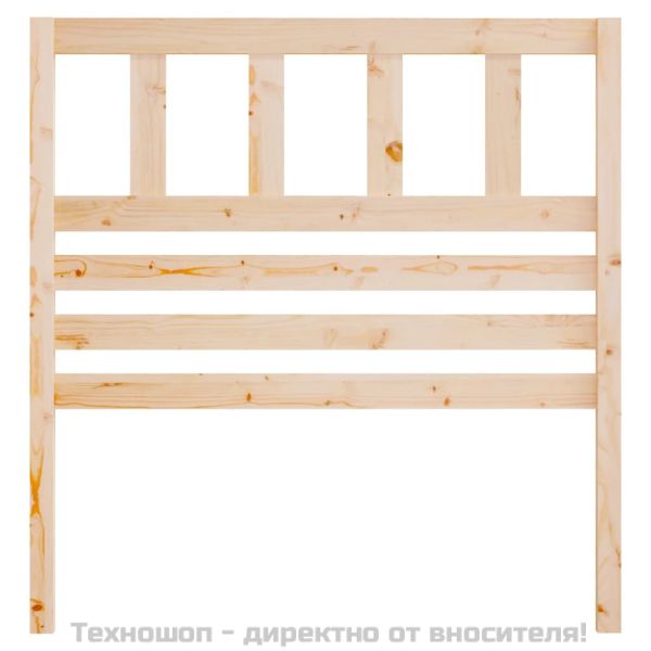Горна табла за легло, 96x4x100 см, бор масив
